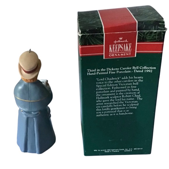 Hallmark Dickens Carolers “Lord Chadwick” Bell Christmas Ornament - Picture 7 of 7